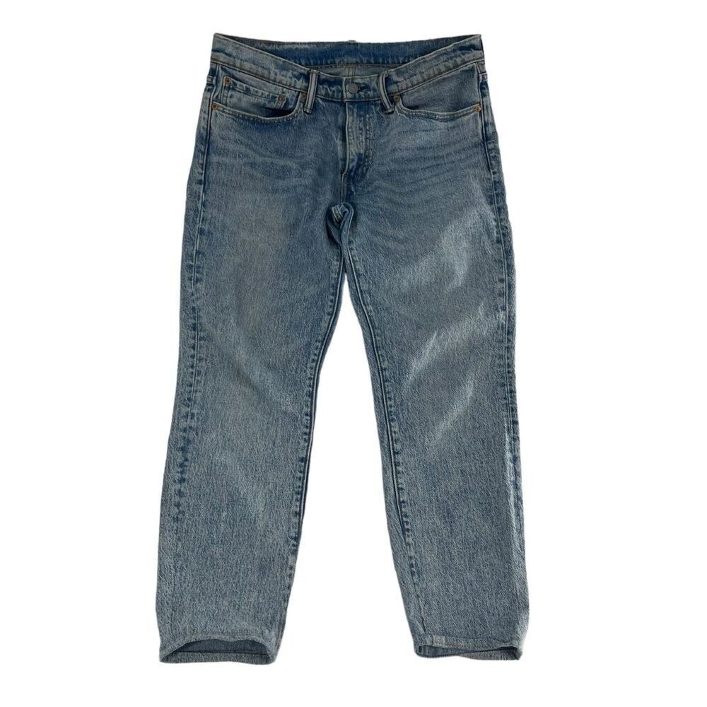 Levi's 511 Premium Jeans Mens 34x32 Blue Light Wash Denim Slim Fit Casual Preppy